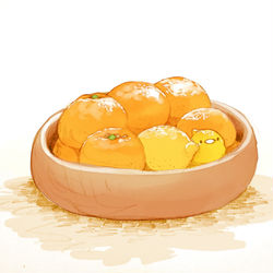 This is a pixiv picture whose title is みかんのやま.