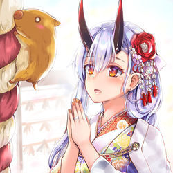This is a pixiv picture whose title is 🌸あけおめ🌸.