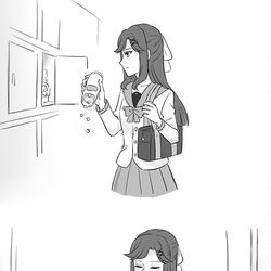 This is a pixiv picture whose title is 真矢はいじめられっ子だったの話.