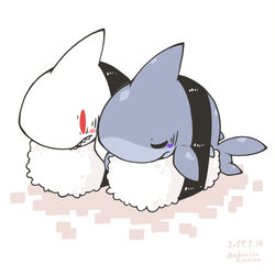 This is a pixiv picture whose title is だぶるさめずし.