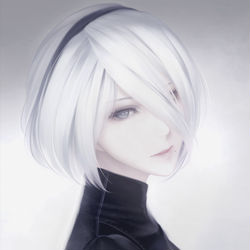 This is a pixiv picture whose title is 2Bちゃん！.