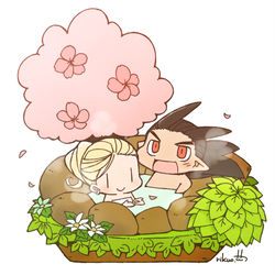 This is a pixiv picture whose title is あったか温泉.
