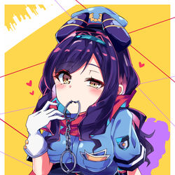 This is a pixiv picture whose title is ミニスカポリス小町ちゃん.