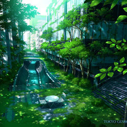 This is a pixiv picture whose title is 渋谷ストリーム幻想.