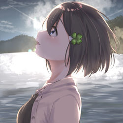 This is a pixiv picture whose title is 湖.