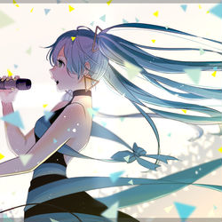 This is a pixiv picture whose title is 壁を壊して、響け世界.