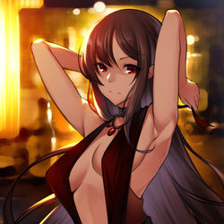This is a pixiv picture whose title is 虞美人.