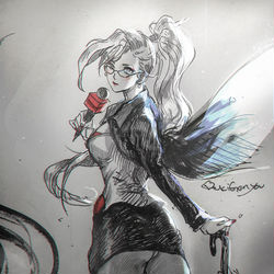 This is a pixiv picture whose title is Doodle on paper.