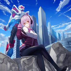 This is a pixiv picture whose title is SSSS.GRIDMAN / 新条 アカネ.