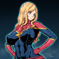 This is a pixiv picture whose title is キャプテン・マーベル.