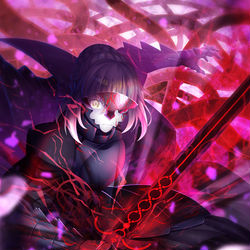 This is a pixiv picture whose title is 黒セイバー.