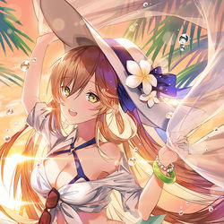 This is a pixiv picture whose title is 水着のスプリングフィールド.
