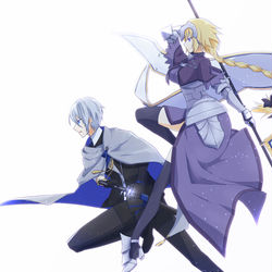 This is a pixiv picture whose title is 裁定者と監査官.