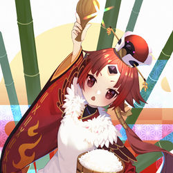 This is a pixiv picture whose title is 紅閻魔.