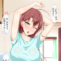 This is a pixiv picture whose title is 少し歳の離れたお姉ちゃん.