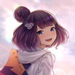 This is a pixiv picture whose title is 英霊旅装北斎ちゃん.