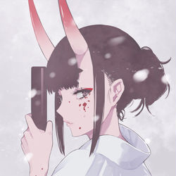 This is a pixiv picture whose title is 修羅雪姫.
