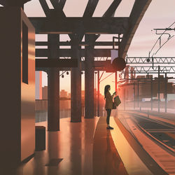 This is a pixiv picture whose title is morning commute.