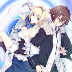 This is a pixiv picture whose title is くじ引き特賞：無双ハーレム権.
