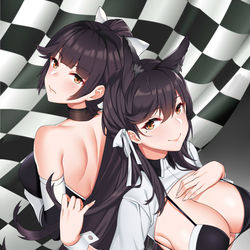 This is a pixiv picture whose title is 高雄X爱宕.