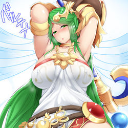 This is a pixiv picture whose title is 女神パルテナ.