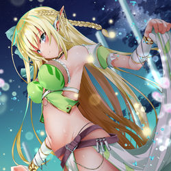 This is a pixiv picture whose title is エルフさんとダイスロールダンジョン7.