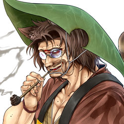 This is a pixiv picture whose title is 男体化マミゾウさん.