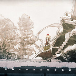 This is a pixiv picture whose title is 冬の命蓮寺.