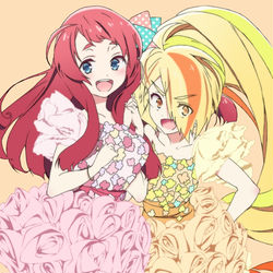 This is a pixiv picture whose title is 花柄の誤算.