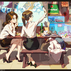 This is a pixiv picture whose title is 週五晚上 / 金曜日の夜.