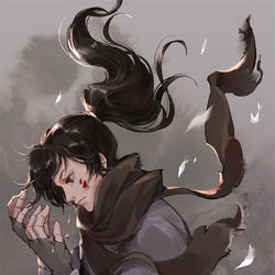 This is a pixiv picture whose title is 百鬼丸.
