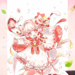 This is a pixiv picture whose title is いちご大福.