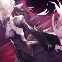 This is a pixiv picture whose title is セイバーオルタ.