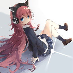 This is a pixiv picture whose title is ちびっこ音楽プロデューサー🎧.
