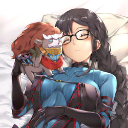 This is a pixiv picture whose title is 虞美人先輩.