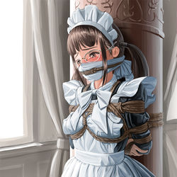 This is a pixiv picture whose title is メイド.