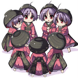 This is a pixiv picture whose title is こびとかいぎ.