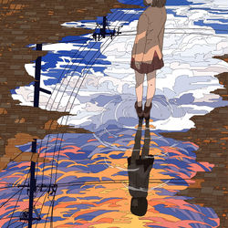 This is a pixiv picture whose title is 行く夏 来る秋.