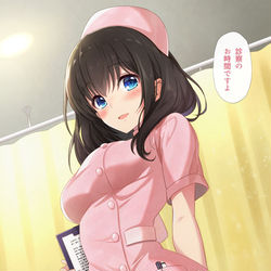 This is a pixiv picture whose title is ナース文香.