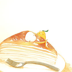 This is a pixiv picture whose title is ゆずチーズミルクレープ.