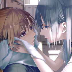 This is a pixiv picture whose title is 話し.