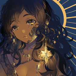 This is a pixiv picture whose title is 夜明けの唄.