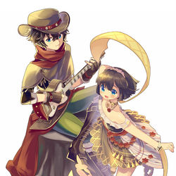 This is a pixiv picture whose title is 吟遊詩人兄弟.