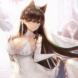 This is a pixiv picture whose title is ウェディング愛宕.