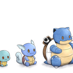 This is a pixiv picture whose title is アイコン風ゼニガメ系統.