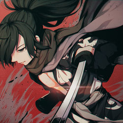 This is a pixiv picture whose title is 百鬼丸.
