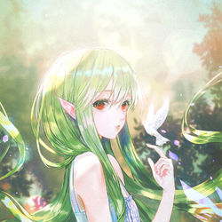 This is a pixiv picture whose title is 六木葉.