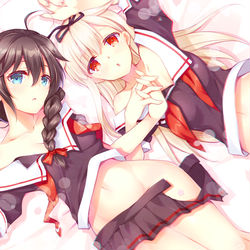 This is a pixiv picture whose title is 夕時雨.