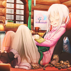 This is a pixiv picture whose title is みんなで冬眠女子会.