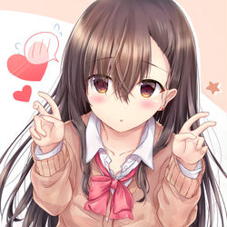 This is a pixiv picture whose title is 照れダブルピース…！.